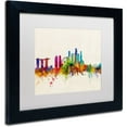 thumbnail image 2 of Trademark Fine Art 'Singapore Skyline' Canvas Art by Michael Tompsett, White Matte, Black Frame, 2 of 4