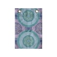 thumbnail image 1 of Ethnic Hanging Pocket Organizer, Greek Geometric Circle Along Mediterranean Folk Geometric Effects Cultural Vibes, Printed Polyester Storage Bag with Pockets, 14" x 20", Teal and Mauve, 1 of 2