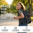 thumbnail image 6 of DISNIMO Leopard Print 17 Inch Kids School Backpack for Boys Lightweight Bookbag with Laptop Compartment, Side Pockets for Primary Middle Students, Daily Travel Use, 6 of 7