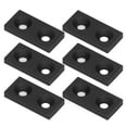 thumbnail image 1 of Profile Plug Plate, Aluminum Alloy End Covers Corrosion Resistant 2040 Double Holes Standard Sizes Screw Fixing  for Robotics Projects for CNC Machines Silver,Black, 1 of 7