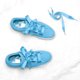 thumbnail image 4 of 2 pares de cordones planos para mujer, zapatillas de deporte, cordones de lona Cielo azul 140cm/55.1" Unique Bargains Cordones, 4 of 4