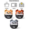 thumbnail image 3 of Kitchen Timer Cute Cartoon Mechanical Timer Reminder Alarm Clock,calculagraph-60 Minutes (Cartoon Gog-Brown), 3 of 3