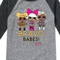 thumbnail image 3 of LOL Surprise! - Bravo Babes - Toddler And Youth Raglan Graphic T-Shirt, 3 of 4