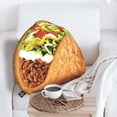 thumbnail image 5 of 3D Designed Taco Pillow, Realistic Taco Stuffed Food Pillow, Cozy Taco Plush Personalized Pillow, Taco Custom Pillow Gift for Mexican Food Lovers, Birthday & Anniversary - 30" Large, 5 of 7