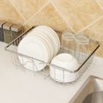 thumbnail image 2 of Xingzhi Expandable Dish Drying Rack Over The Sink Adjustable Arms Dish Drainer Pots Bowls Plates Holder Basket, 2 of 9