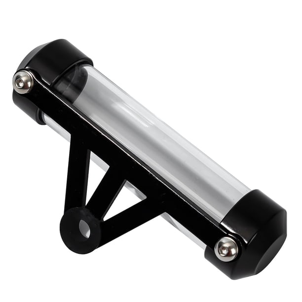 1 tubo negro para soporte de etiqueta de seguro de motocicleta, accesorio para scooter/motocicleta, soporte de etiqueta de seguro impermeable, pantalla de 115x26 mm para moto/scooter/quad