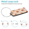 thumbnail image 2 of PhooArto Red Panda Head Pattern Luggage Tags with Stainless Steel Loop, 2 Pack Luggage Tag Holders for Travel Luggage Baggage Identifier, 2 of 6