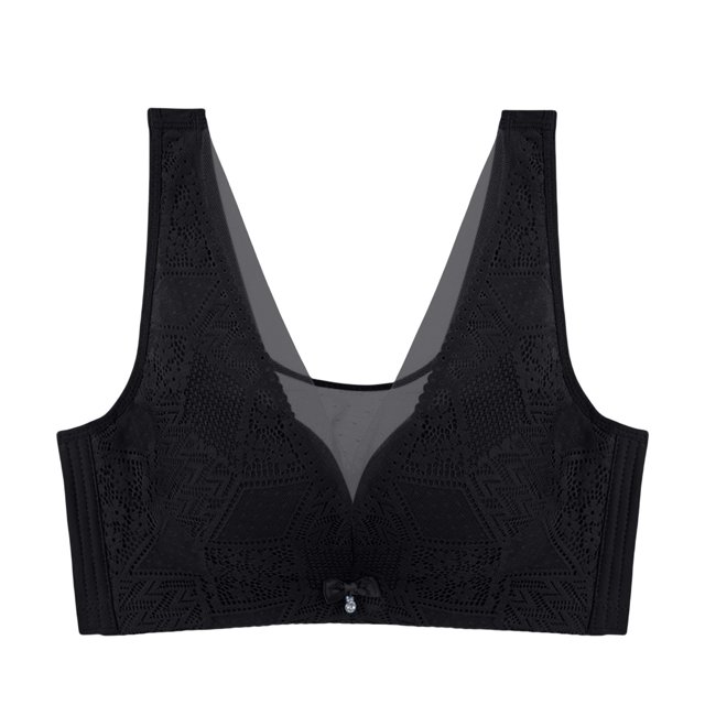 Women's Fashionable Casual Light Sexy Adjustable Lace Cup Less Rim Less Vest Style Thin Cup Bra