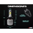 thumbnail image 2 of Set Focos H7 Led Baja 36w S2 Faros Motos Autos, 2 of 8