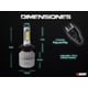 thumbnail image 2 of Set Focos H7 Led Baja 36w S2 Faros Motos Autos, 2 of 8