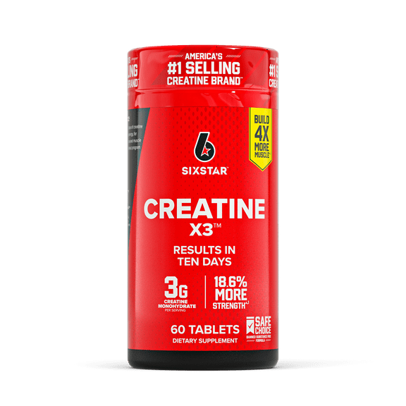 Six Star Pro Nutrition Creatine Caplets, 60 Ct