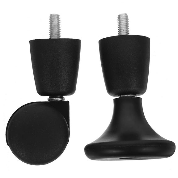 AURARMLET 1 Set Black ABS Office Chair Replacement Wheels for Hardwood and Carpet Floors, Smooth Rolling and