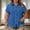 Blue, variant on Short Sleeve Tops for Women Plus Size Button Down Shirt with Notch Collar and Patch Pockets Tunic Tops Loose Fit Dressy, L-4XL