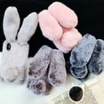 thumbnail image 4 of Rabbit Case For LG Stylo 6, Cute Rabbit Ears Soft Faux Fur Fluffy Flexible TPU Girl Protective Fur Case-KEEW, 4 of 4