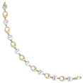 thumbnail image 2 of 14K Two-Tone Gold bracelet Links Link, 7.75 in Polished Link, 2 of 3
