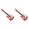 thumbnail image 1 of Tholdsy mini casa guitarra modelos de guitarra falsa casa de muñecas duradera casa de juguete accesorio para el hogar jardín de infantes Rojo 2piezas, 1 of 6