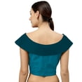 thumbnail image 3 of eloria Women's Blouse Boat Neck Filler Multicolor Sleeveless Top Color: Ocean Blue | Size: 40, 3 of 6