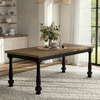 Furniture of America Millers 78" Solid Wood Rectangle Indoor Dining Table, Black