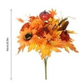 thumbnail image 3 of 17inch Autumn Maple Leaf Artificial Flower, Fall Leaves Stems Maple Leaves Shrubs Autumn Leaf Bushes Faux Silk Foliage for Home Kitchen Thanksgiving Indoor Garden Courtyard Decoration, 3 of 7
