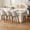 Linen Sand, variant on Swivel Counter Height Bar Stools Set of 2, 26" Linen Upholstered Bar Stools with Back, Wood Legs and Metal Footrest, Kitchen Island Counter Chairs, 360° Swivel, Green