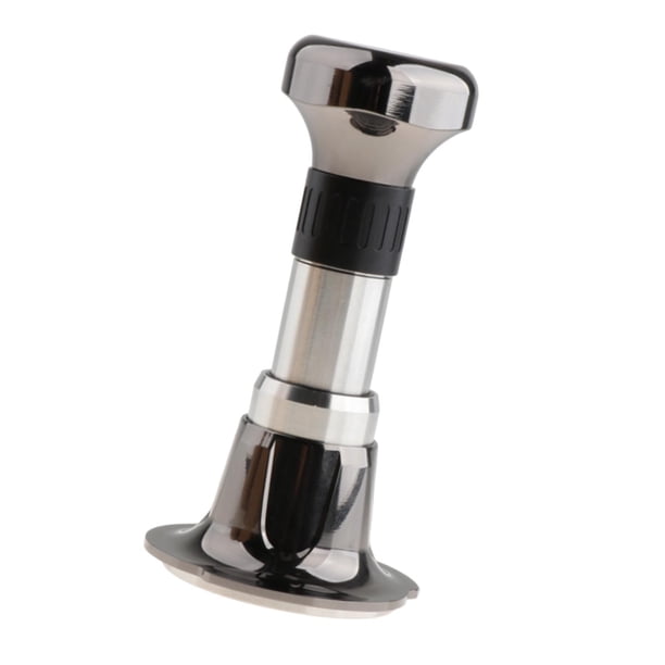 Prensador de café de acero inoxidable, nivelador y distribuidor de café para máquina de café expreso. negro 53MM