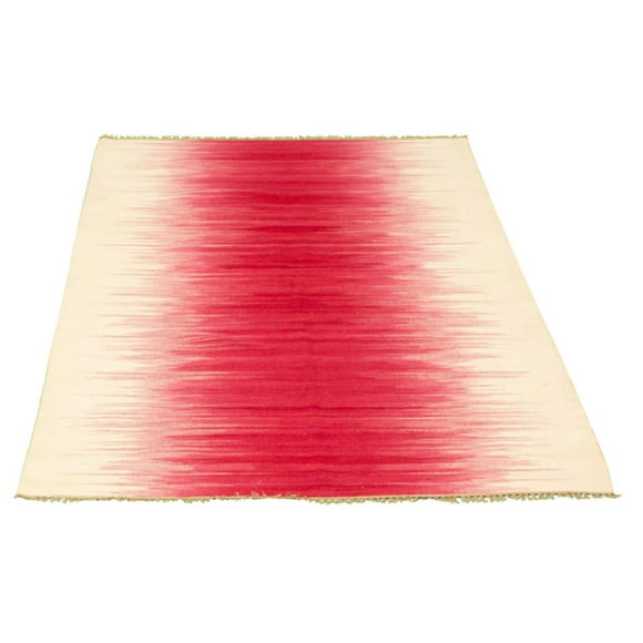 ECARPETGALLERY Tapis Fait à la Main pour Salon, Salle à Manger et Chambre à Coucher Transitionnel Collection Ankara 5'6" x 8'0" en Ivoire