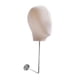thumbnail image 5 of Expositor de pelucas y sombreros con cabeza de maniquí y circunferencia de cabeza de 52,5 cm. Organizador de gorras para pared. Beige, 5 of 9