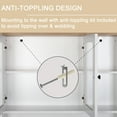 thumbnail image 2 of VEIKOUS 72"Kitchen Pantry Storage Cabinet Buffet w/Shelves and Microwave Space, White, 2 of 10