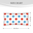 thumbnail image 4 of Easygdp Red Blue Polka Dots Envelope Closure Pillowcase - 20x36in, Queen Pillowcase, Breathable, Stain-Resistant, Wrinkle-Free, 4 of 9