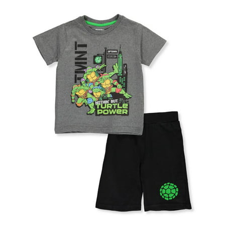 TMNT Boys' 2-Piece Shorts Set Outfit (Best Teenage Guy Outfits)