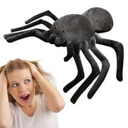 15.7" Plush Spider Toy Giant Black Stuffed Soft Plushie Animal Throw Pillow Kids Gift -40cm