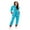 blue, variant on HYwys Women Fleece One Piece Jumpsuit Pajamas Long Sleeve Hooded Zipper Onesie Romper Holiday Sleepwear Loungewear