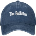 thumbnail image 5 of The Rodfather Funny Hat Adjustable Denim Baseball Cap Black Dad Hat Men Women, 5 of 6