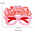 thumbnail image 3 of AJGRHE Valentine's Day Heart Shaped Novelty Glasses – Happy Valentine’s Day Eyewear Photo Booth Props Ornaments Favors Pink1, 3 of 5