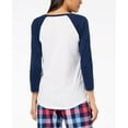 thumbnail image 2 of Jenni Womens Raglan-Sleeve Graphic Pajama Top (Pillow Fight, Medium), 2 of 2