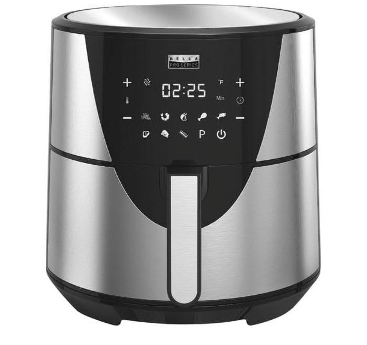 Bella 8qt Digital Air Fryer Stainless Steel Walmart