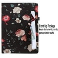thumbnail image 2 of JYtrend Case for iPad 10.2 9th 8th 7th Generation, Multi-Angle Viewing Stand Folio Smart Cover with Pocket Auto Wake Up/Sleep for Model A2602 A2603 A2270 A2428 A2429 (Black Flower), 2 of 6