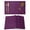 Purple, variant on Dark Brown Placemats Set of 4 Vintage Country Monochrome Chocolate Color Place Mats Indoor Wipeable Table Mats Washable Cloth Dining Table Placemats for Kitchen Holiday Party Home Decor 13x19 Inch