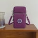 thumbnail image 5 of Bolso cruzado de nailon en morado, mochila multipropósito con correa y bolso de pecho, 5 of 7