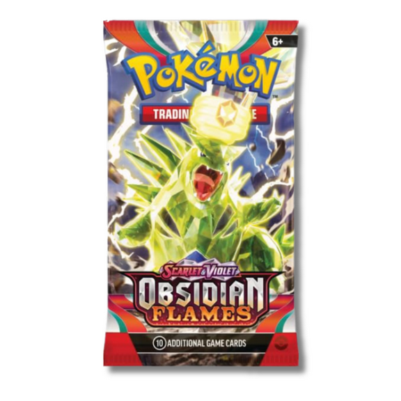 Pokemon Scarlet & Violet Obsidian Flames Sleeved Booster | Tyranitar