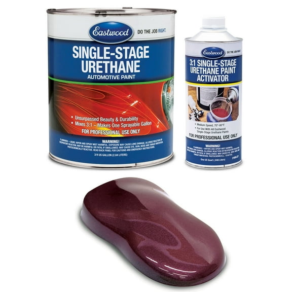 Eastwood 3:1 Bonneville Black Cherry Pearl Single Stage Automotive Spray Paint 1 Sprayable Gallon Kit