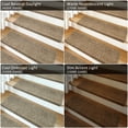 thumbnail image 5 of PURE ERA Bullnose Carpet Stair Treads Self Adhesive Indoor Stair Rugs Covers MatsTape Free Camel Brown Set of 7, 5 of 8