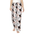 thumbnail image 2 of Picia Pigs Womens Soft Woven Cotton Elastic Waistband Sleep Pajama Pant Lounge Sleep Pant With Pockets And Drawstring-Large, 2 of 9