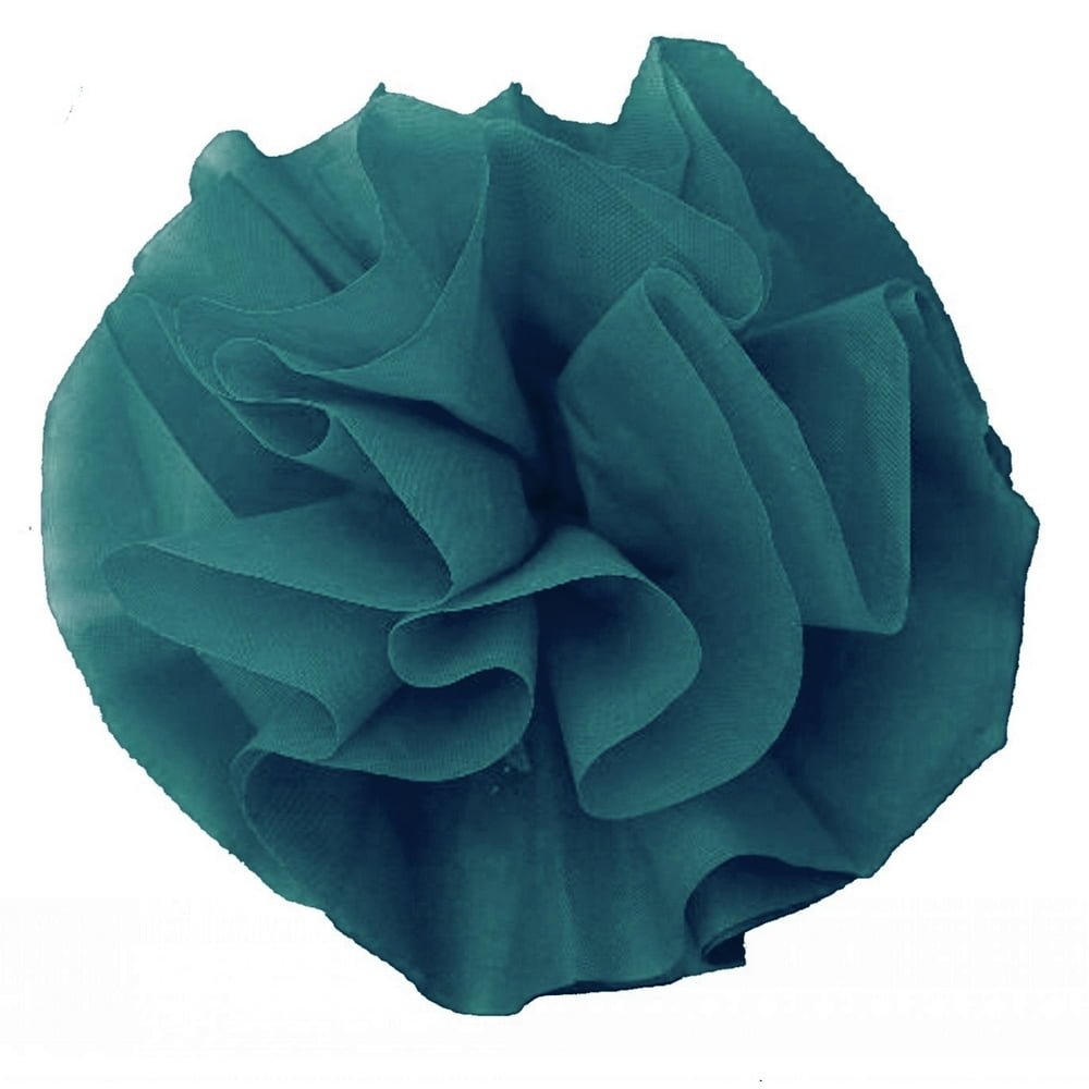 25 Car Limo wedding Decoration Plastic Pom Poms Flower 4" teal
