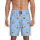thumbnail image 1 of Balery Cute French Bulldog Pantalones cortos de pijama de punto de algodón para hombre con cinturilla y bolsillos-Large, 1 of 6