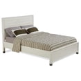 thumbnail image 1 of Pemberly Row Lit Plateforme Double Moderne en Bois Massif, Blanc Shabby, 1 of 9