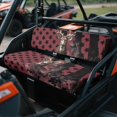 thumbnail image 2 of Garronmavis UTV Seat Covers for Kawasaki Mule Dog-Proof and Easy-Clean Polyester Fabric UTV Bench Seat Cover Set Easy to Install Compatible with Kawasaki Mule 3000 (2001-2008) American Flag Deer, 2 of 7