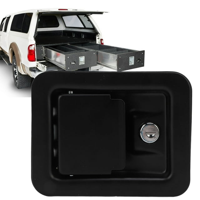Pestillo De Manija De Caja De Herramientas, Montaje Empotrado De Ajuste Universal, Cerradura De Caja De Herramientas Para Camión De 140 X 108 Mm Con 2 Llaves Para RV Para Caravana