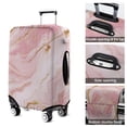 thumbnail image 5 of Pink Gold Marble Pattern Luggage Cover Fashion Suitcase Cover Baggage Covers Fit 25-28 Inch Luggage (Go Travel), 5 of 5