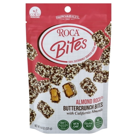 Roca Bites Buttercrunch Toffee Bites with California Almonds, 4.4oz